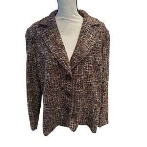 ⭐️ Women’s Coldwater Creek Wool Blend Boxy Professional Blazer. Size 20
